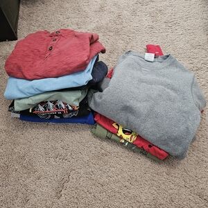 16 Boys Long Sleeve Shirts 5lbs